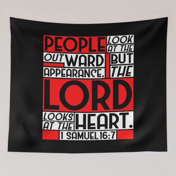 Item preview, 1 Samuel 16:7 But The LORD Looks At The Heart designed and sold by plushism.