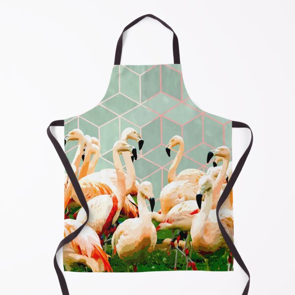 Item preview, Flamingle Abstract Digital, Flamingo Wildlife Painting, Birds Geometric Collage designed and sold by 83oranges.com.