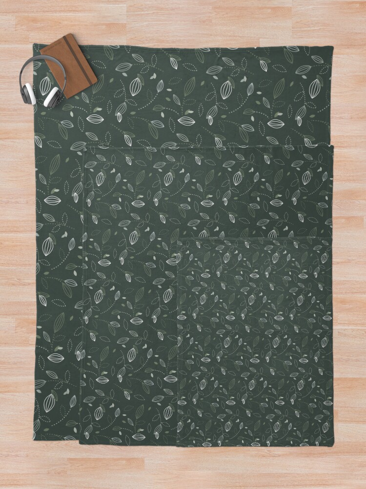 Thumbnail 5 of 6, Throw Blanket, leaf pattern  designed and sold by raksak.