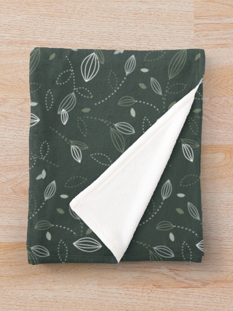 Thumbnail 3 of 6, Throw Blanket, leaf pattern  designed and sold by raksak.