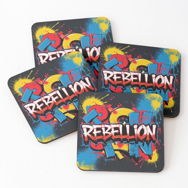 Item preview, Rebellion Graffiti Street Art - Urban Typography Design designed and sold by TopUpDesign.
