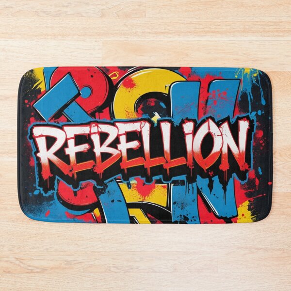 Item preview, Rebellion Graffiti Street Art - Urban Typography Design designed and sold by TopUpDesign.