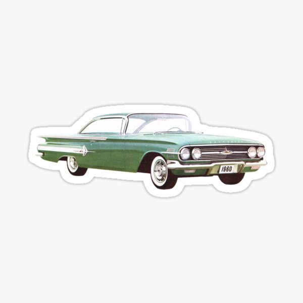 Artikel-Vorschau von 1960 Grüner Impala Aufklebermagnet, designt und verkauft von cicadaadams.