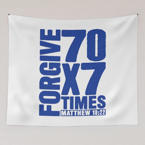 Item preview, Forgive 70 x 7 Times - Matthew 18:22 designed and sold by plushism.