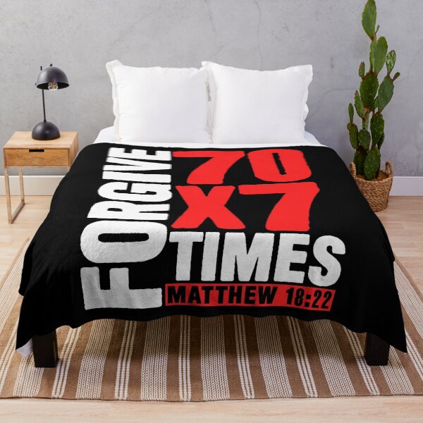 Item preview, Forgive 70 x 7 Times - Matthew 18:22 designed and sold by plushism.