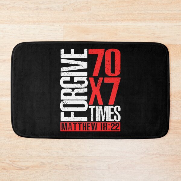Item preview, Forgive 70 x 7 Times - Matthew 18:22 designed and sold by plushism.