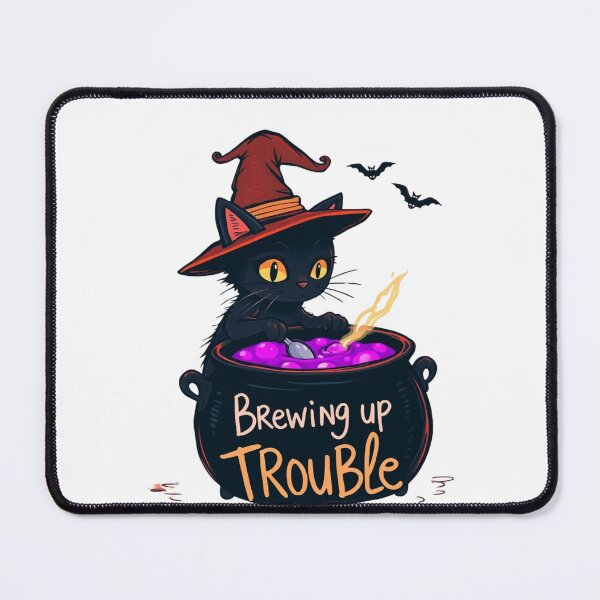 Item preview,  Witch Cat Brewing Up Trouble designed and sold by enerjik.