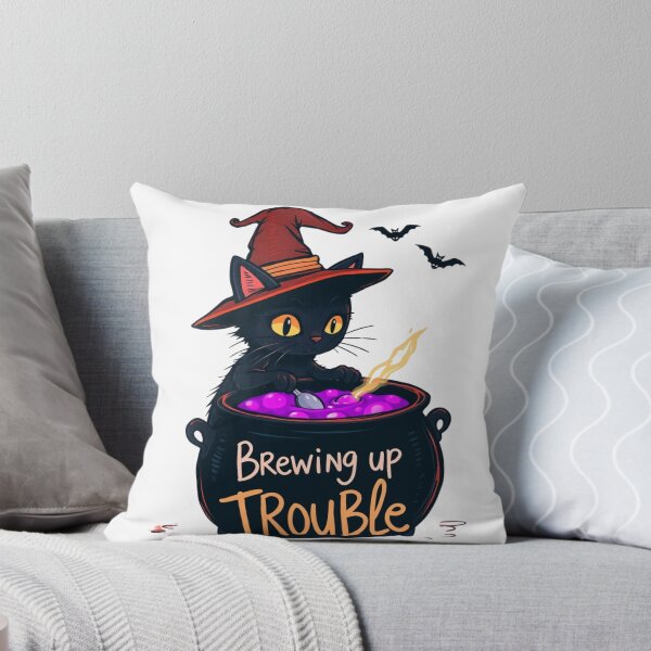Item preview,  Witch Cat Brewing Up Trouble designed and sold by enerjik.