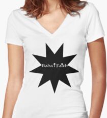 Baha'i Faith Women's Fitted V-Neck T-Shirt