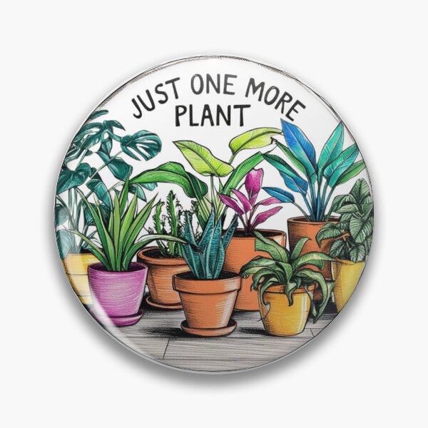 Item preview, Green Indoor House Plant  Just One More Round Sticker designed and sold by colorleafz.