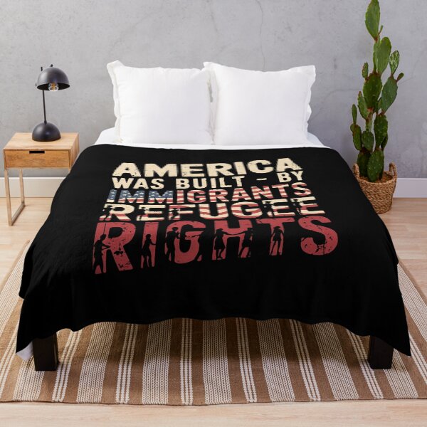 Item preview, America Was Built by Immigrants Refugee Rights - A perfect gift for proud immigrants, their children, activists, and anyone who believes in justice, diversity, and human rights. designed and sold by ZyziowskyArt.