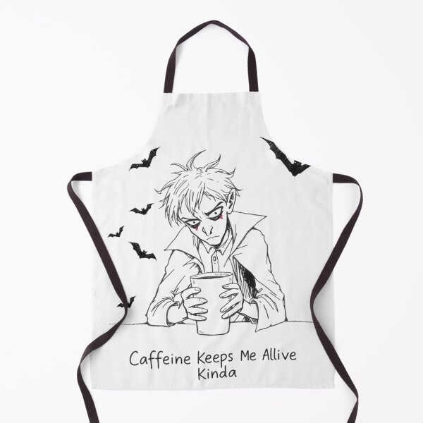 Item preview, vampire Saying "Caffeine Keeps Me Alive... Kinda" designed and sold by enerjik.