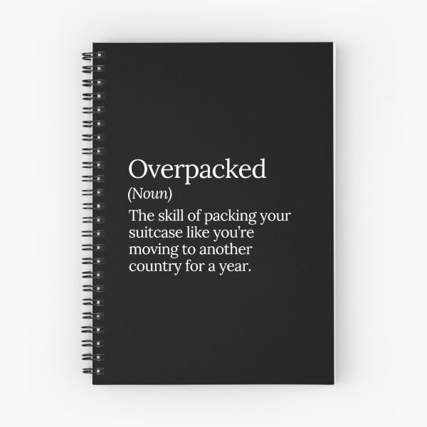 Item preview, Overpacked Suitcase Packing Skill Design designed and sold by MuzamilAhmed.