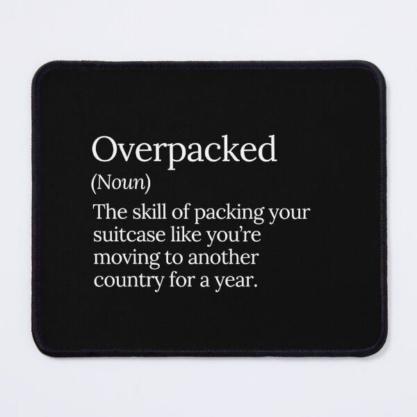 Item preview, Overpacked Suitcase Packing Skill Design designed and sold by MuzamilAhmed.