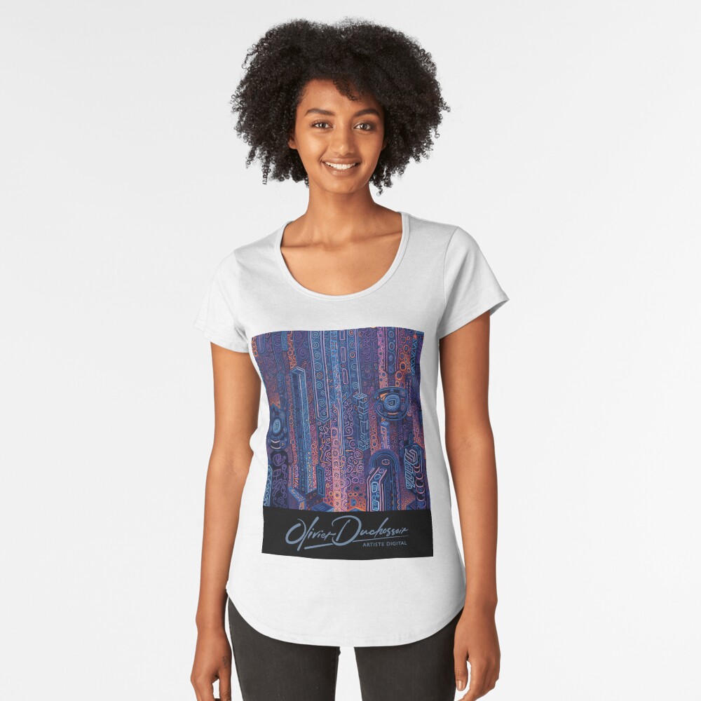 Aperçu de l'œuvre T-shirt premium échancré créée et vendue par oduchossoir.