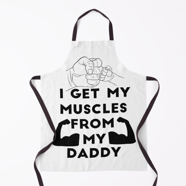 Item preview, I Get My Muscles from My Daddy Weight Lifting Funny Cute Gym designed and sold by Art-Essa.