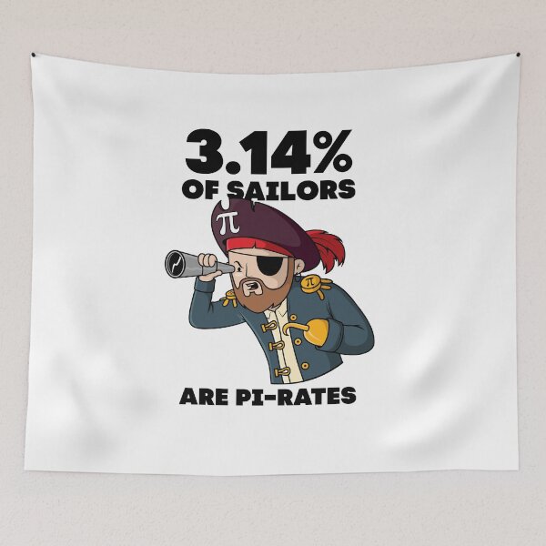 Item preview, 3.14 percent of sailors are pi-rates (on light colors) designed and sold by messy-nessie.