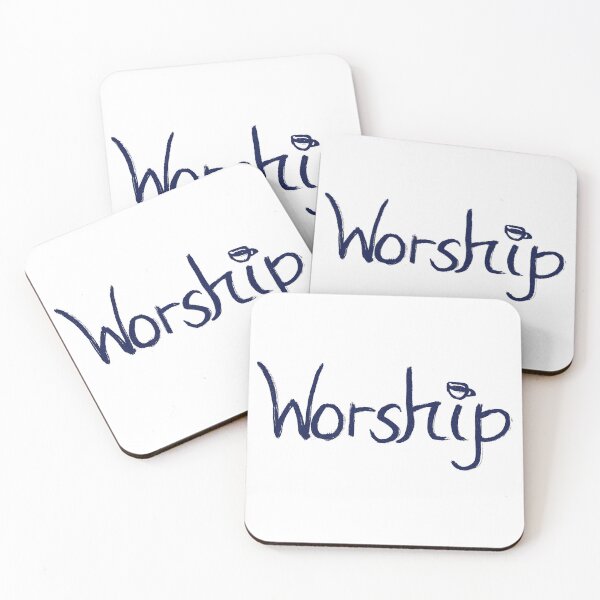 Item preview, Navy Blue Worship Coffee designed and sold by MagentaTwilight.