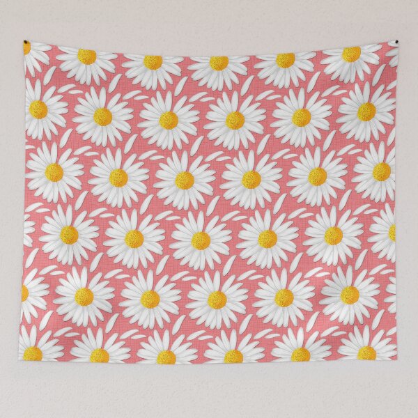 Item preview, Hot Pink Daisies Pattern designed and sold by Phanya-Style.