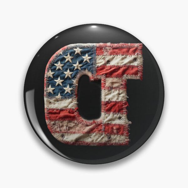 Item preview, Orgullo americano desgastado - Letras "CT" designed and sold by Wiredart.