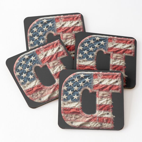 Item preview,  Worn American Pride - Letters "CT" designed and sold by Wiredart.