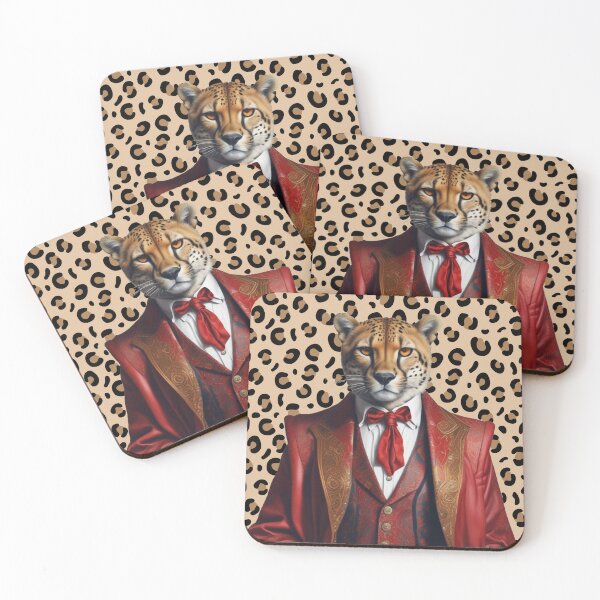 Item preview, Cheetah in smoking jacket designed and sold by GasconyPassion.