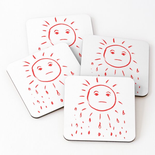 Item preview, Sun Shower Vivid Red designed and sold by MagentaTwilight.