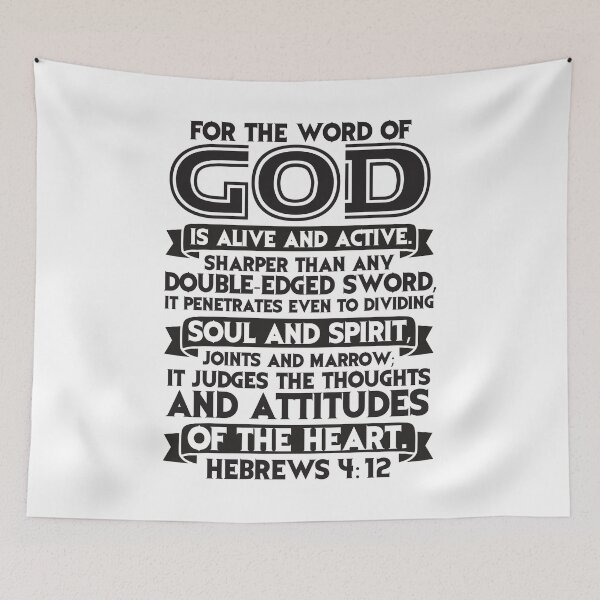 Item preview, Hebrews 4:12 For The Word Of God Is Alive And Active designed and sold by plushism.