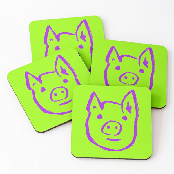 Item preview, Purple Piggy Face designed and sold by MagentaTwilight.