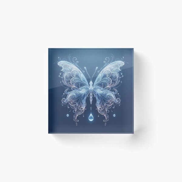 Item preview, Transparent blue butterfly designed and sold by KwangCB.