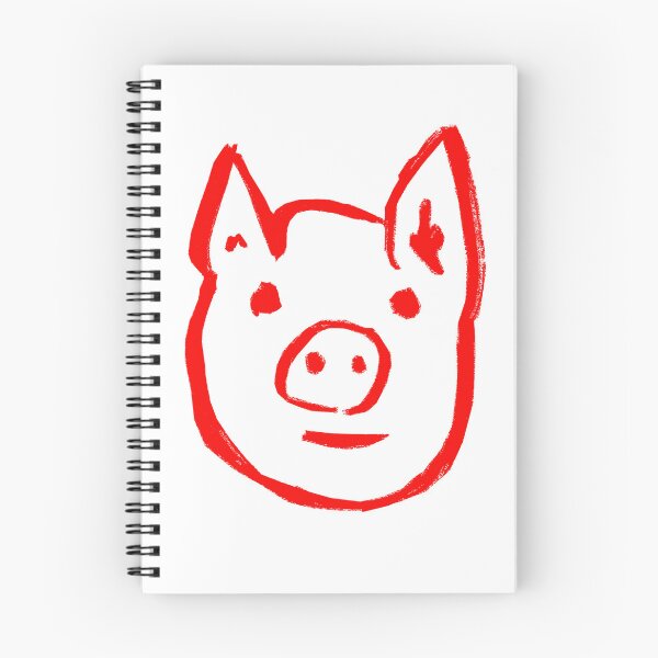 Item preview, Vivid Red Piggy Face  designed and sold by MagentaTwilight.