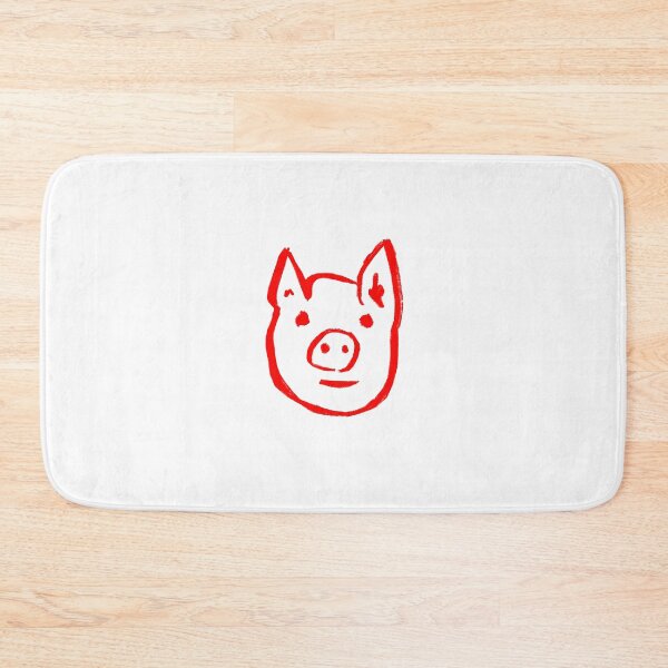 Item preview, Vivid Red Piggy Face  designed and sold by MagentaTwilight.