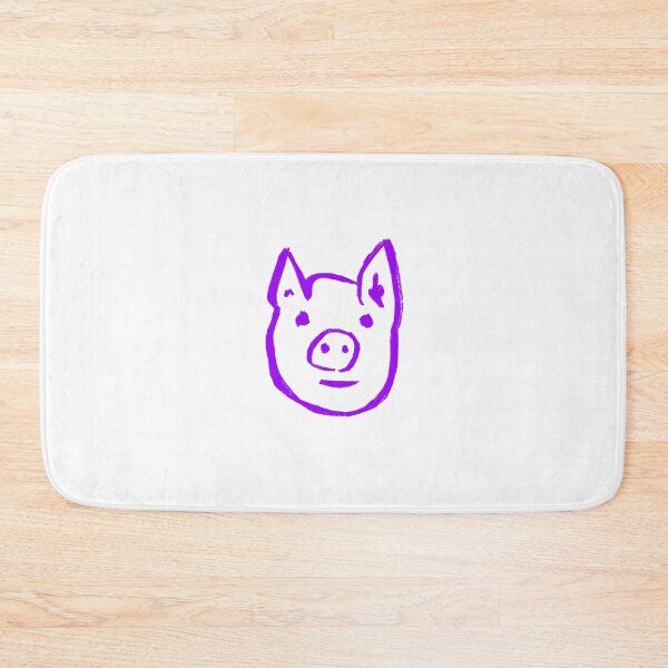 Item preview, Vivid Violet Purple Piggy Face  designed and sold by MagentaTwilight.