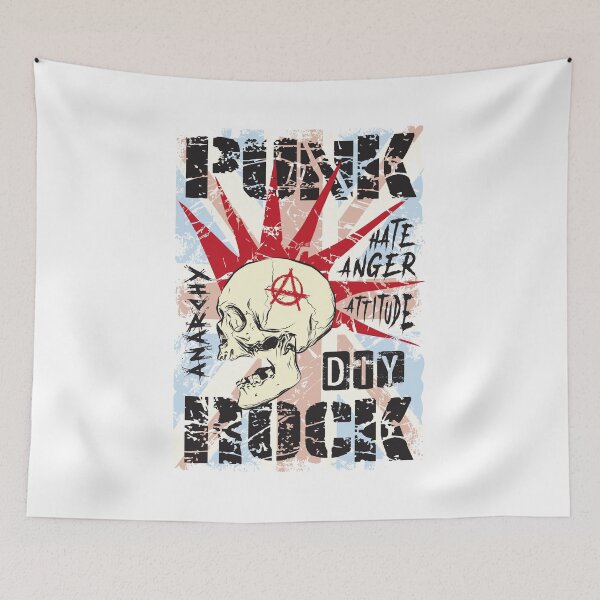 Item preview, Punk Rock, DIY, UK, United Kingdom stamp , T- shirt. designed and sold by JrNergal.