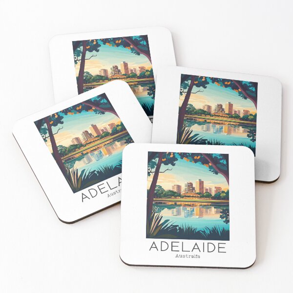Item preview, A Vintage Travel Illustration of Adelaide - Australia  designed and sold by GoodOldVintage.