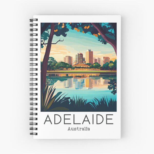 Item preview, A Vintage Travel Illustration of Adelaide - Australia  designed and sold by GoodOldVintage.