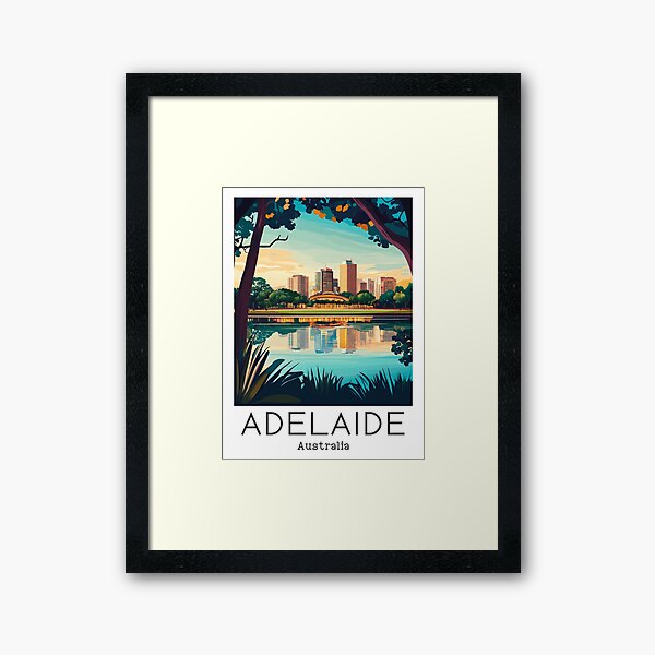 Item preview, A Vintage Travel Illustration of Adelaide - Australia  designed and sold by GoodOldVintage.