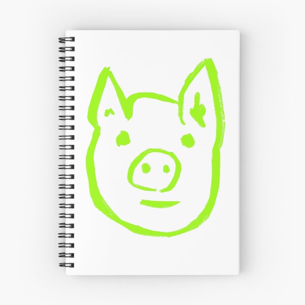 Item preview, Neon Lime Green Piggy Face  designed and sold by MagentaTwilight.