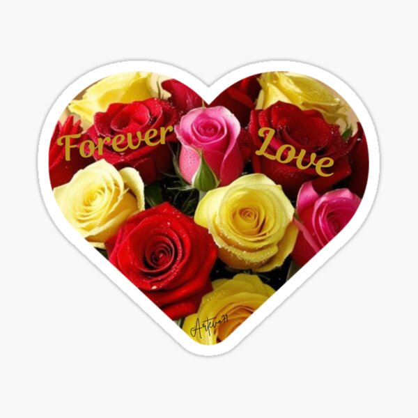 Item preview, "Blooming Heart: A Tapestry of Colorful Roses" Valentines Day designed and sold by Artevo71.