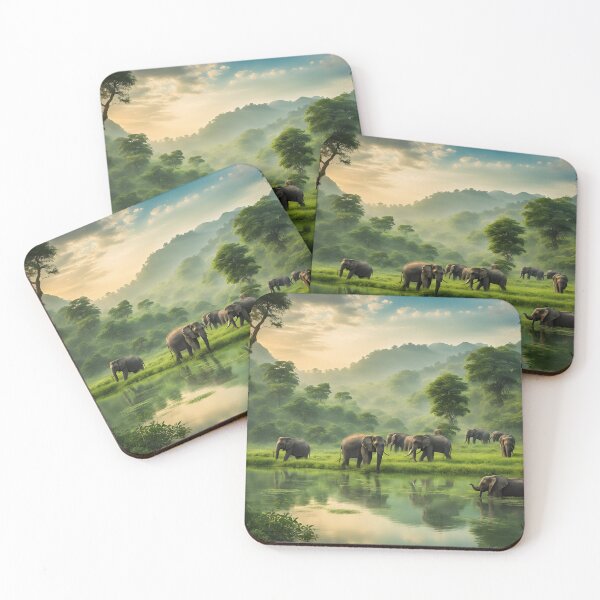 Item preview, The elephant returns home in the evening. designed and sold by Lunattern.