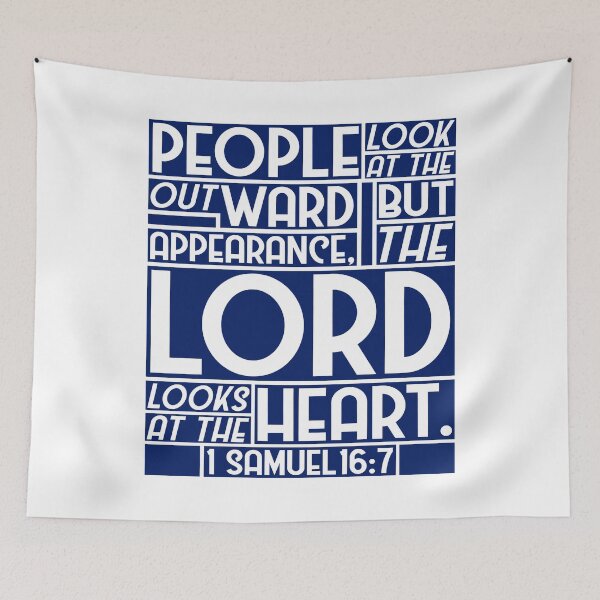 Item preview, 1 Samuel 16:7 But The LORD Looks At The Heart designed and sold by plushism.