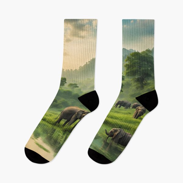 Item preview, The elephant returns home in the evening. designed and sold by Lunattern.