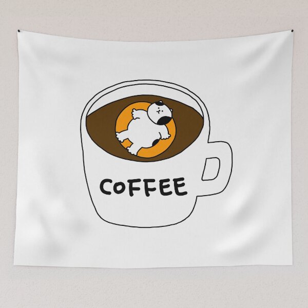 Item preview, a Cat on the cup of coffee designed and sold by superbaechoo.