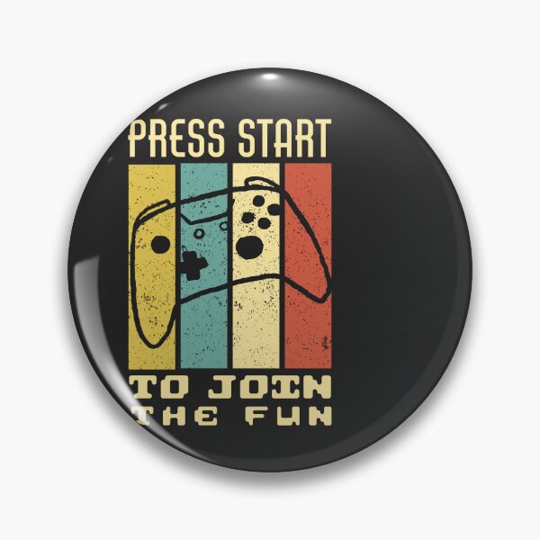 Item preview, Press Start To Join The Fun Retro Gaming Vibes designed and sold by SplashTastic.