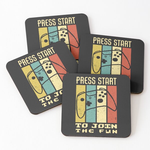 Item preview, Press Start To Join The Fun Retro Gaming Vibes designed and sold by SplashTastic.