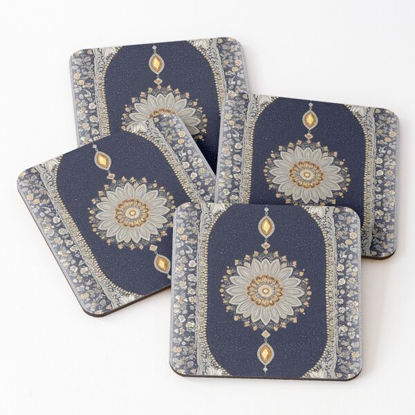 Item preview, Medallion and Corner Rug with Frame designed and sold by Faranyaz.