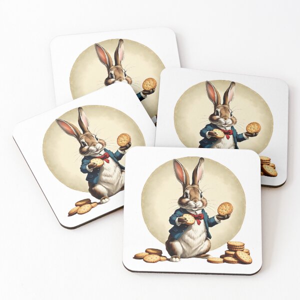 Item preview, Easter Bunny with Cookies Pattern | Gift for Easter designed and sold by UnhingedBird.