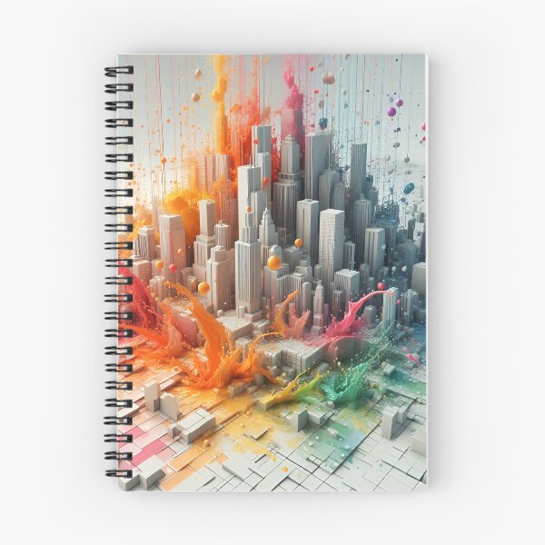 Item preview, White building with splashes of color designed and sold by KwangCB.