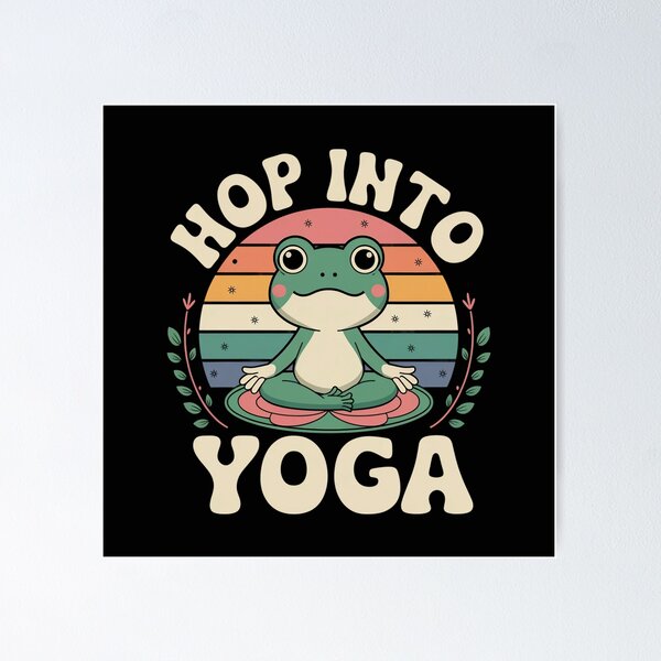 Item preview, Hop Into Yoga - Yoga Frog designed and sold by MagicWander.