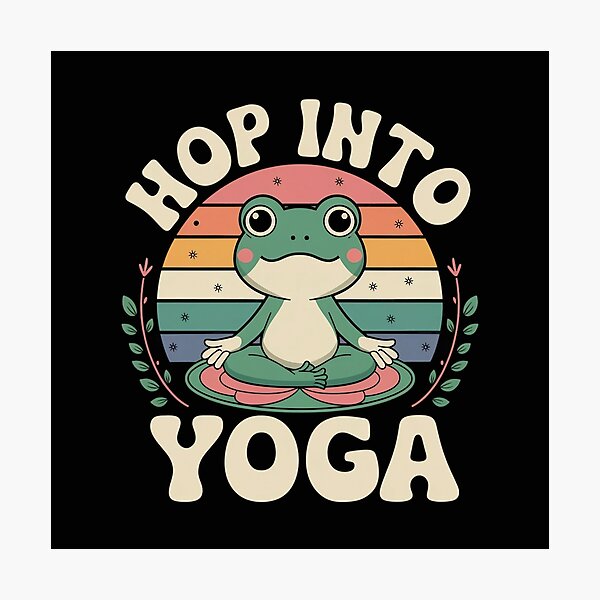 Item preview, Hop Into Yoga - Yoga Frog designed and sold by MagicWander.